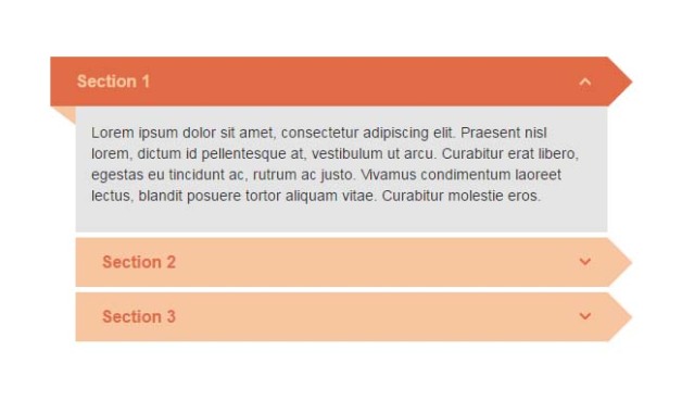 jQuery Bootstrap垂直手风琴列表切换代码