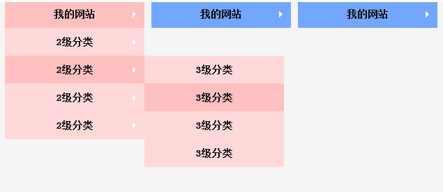 jQuery多级无限级导航下拉菜单代码