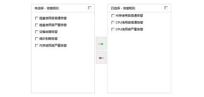 jQuery Checkbox列表双向选择移动代码