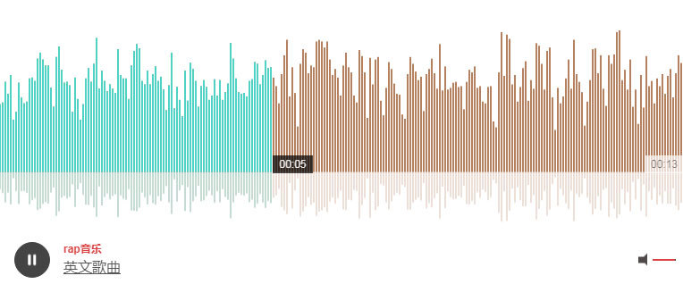 jQuery+html5音频可视化音乐播放特效