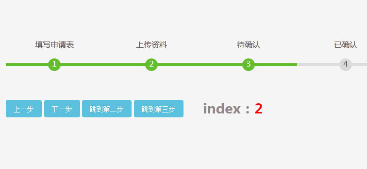 jQuery流程步骤进度条网页特效