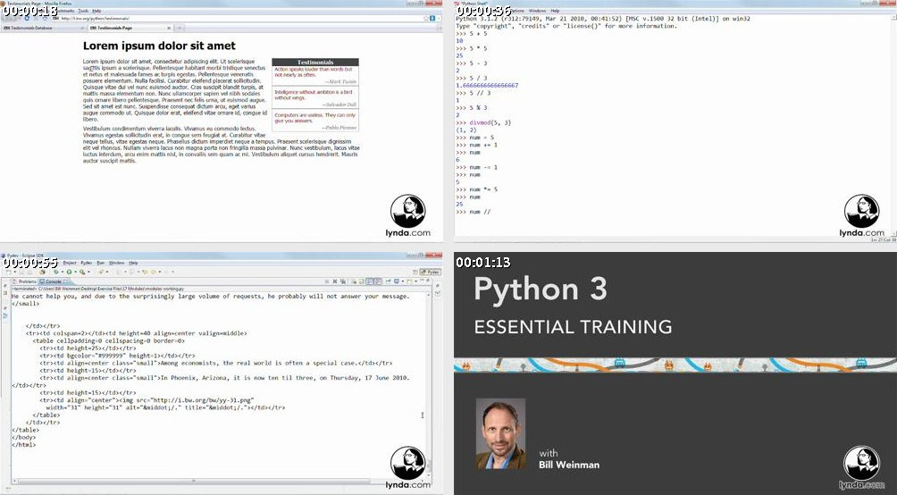 Python3 Essential Training[英文]