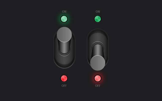 纯CSS3立体滑杆开关按钮切换效果代码