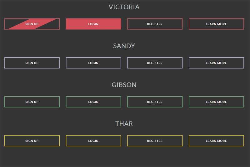 css3边框按钮悬停ui特效