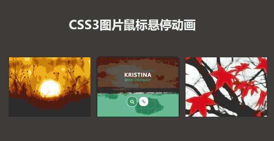 css3列表图片悬停动画特效