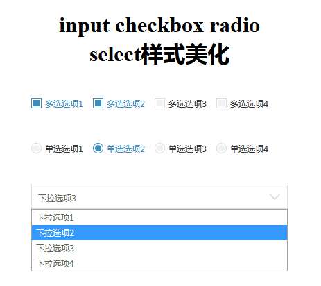 css3表单元素美化特效