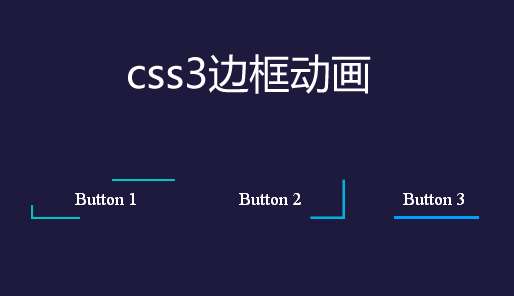 纯css3 svg鼠标经过按钮边框线条动画特效