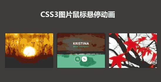 css3列表图片悬停动画特效