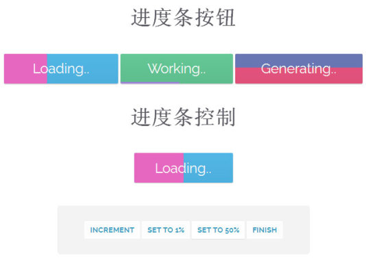 jquery css3带动画进度条的按钮内置进度条效果