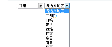 js实现二级地域选择