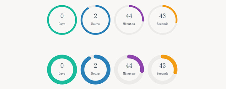 多款漂亮的HTML5圆形进度条倒计时动画代码