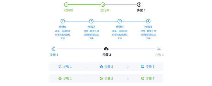 VUE element-ui响应式步骤进度条样式代码