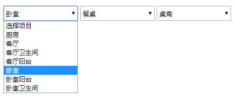 简单的vue三级联动下拉框代码