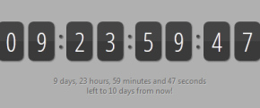 jQuery+css3实现的显示倒数计时器代码