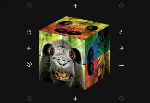 html5 3D立方体旋转拼图代码
