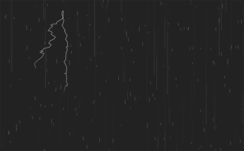 html5 canvas闪电暴风雨动画场景特效