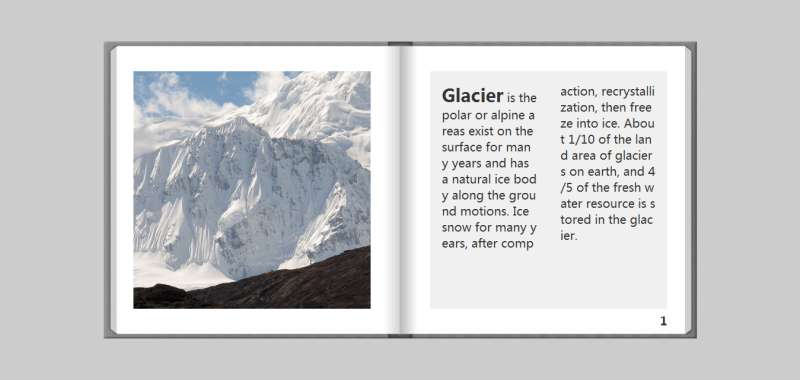 html5 css3电子书本翻书动画特效