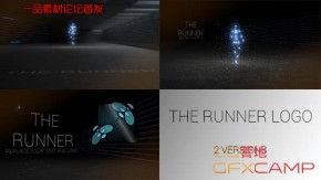 AE模板-人形跑步粒子Logo动画 The Runner