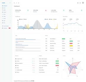 Bootstrap资源数据下载管理后台模板