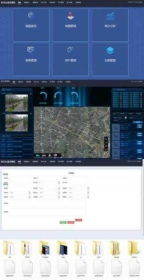 道路视频监控系统管理页面模板