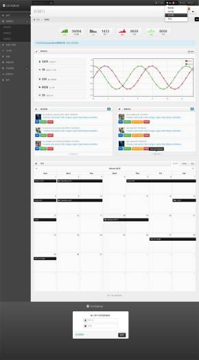 中文bootstrap响应式后台管理界面模板下载