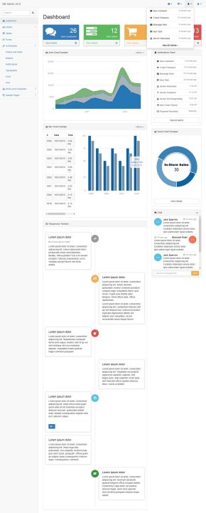 灰色的响应式Bootstrap后台模板源码下载