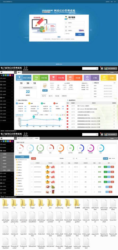 商城店铺后台管理系统前端框架模板