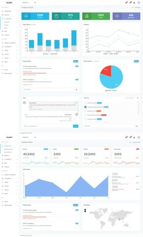 简洁bootstrap网站管理系统后端ui框架模板源码