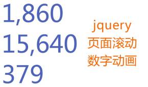 jQuery countup.js鼠标滚动页面数字动画特效