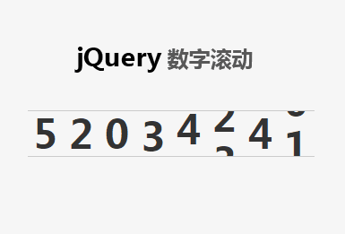 jQuery网站会员注册数字滚动效果代码