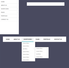 jQuery Bootstrap简洁的响应式导航下拉菜单代码