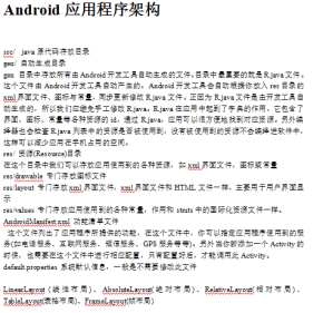 Android应用程序架构 中文