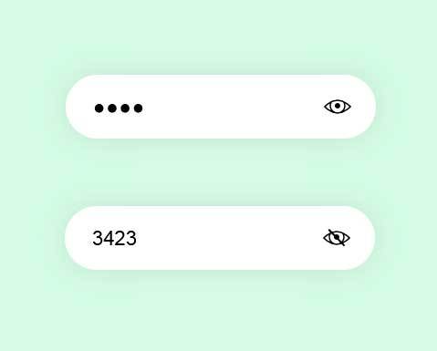 实用的输入密码显示隐藏ui特效