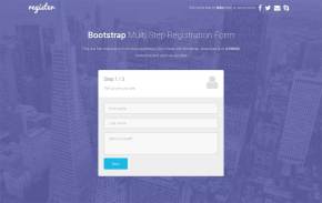 大气的bootstrap响应式注册表单界面模板下载