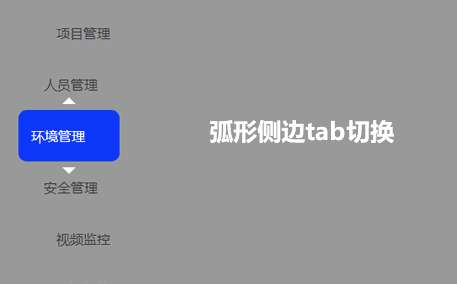 jQuery侧边弧形tab页面切换代码