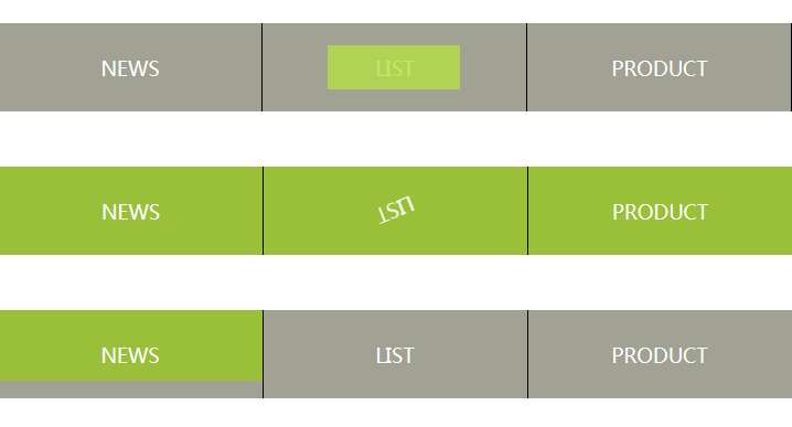 JQUERY CSS3实现鼠标悬停导航条动画效果