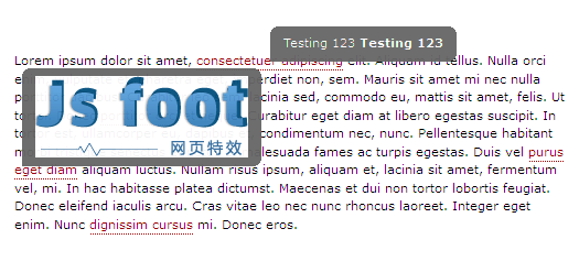 js提示框制作js文字提示框,js图片提示框,js tooltip提示框插件