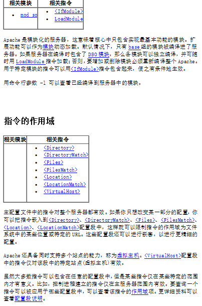 Apache服务器的配置文件 中文