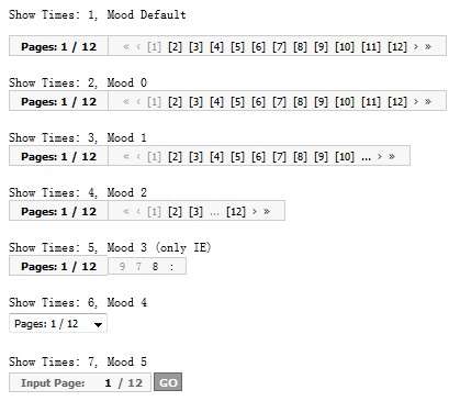 7种html网页分页代码_JS脚本分页代码 showPages v1.0