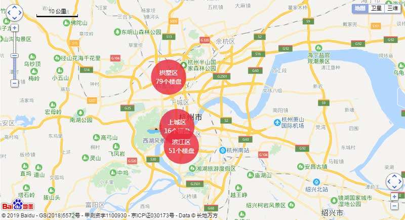 百度地图API区域范围楼盘实例