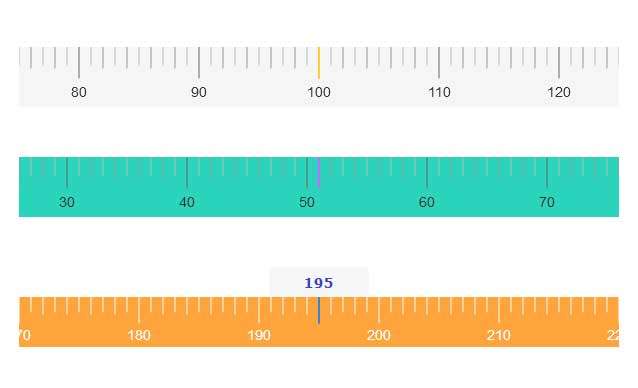 js滑块刻度尺插件