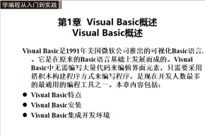 visual basic6.0入门教程 中文