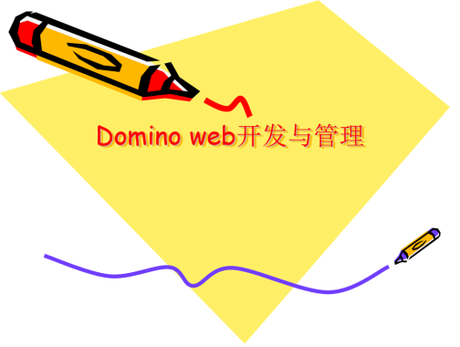 Domino web开发与管理 中文PPT版