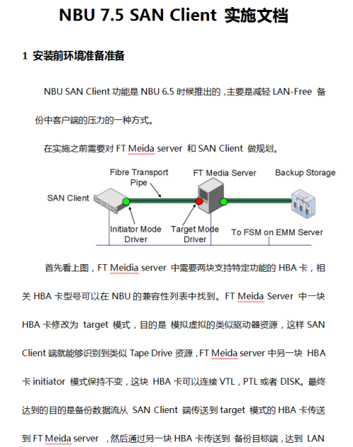 NBU_7.5_SAN_Client_实施文档