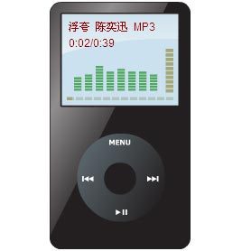 flash xml网页版iPod MP3音乐播放器