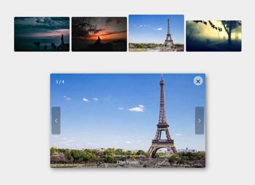 Lightbox点击图片弹窗幻灯片效果