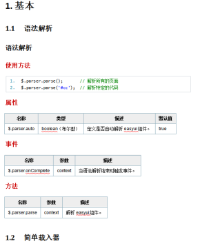 jQuery EasyUI中文帮助手册