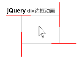 jQuery悬停div边框动画特效