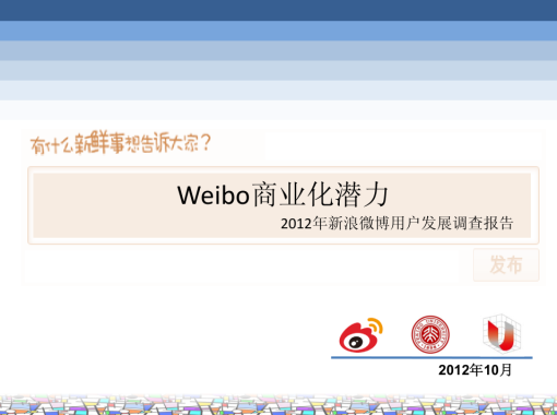 Weibo商业化潜力2012年新浪微博用户发展调查报告