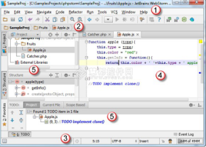 javascript开发工具WebStorm教程 用户界面简介 中文